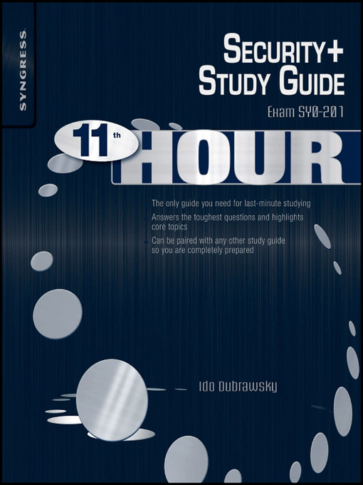 Title details for Eleventh Hour Security+ by Ido Dubrawsky - Available